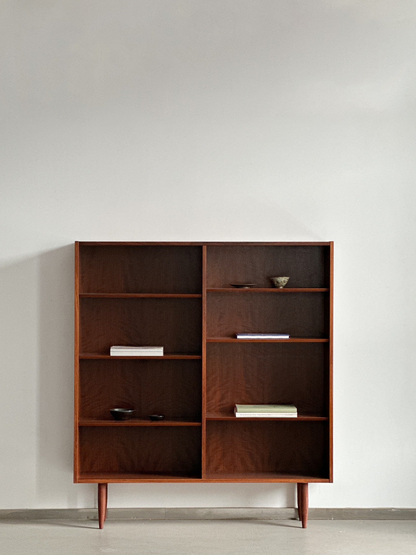 Danish Simple Rosewood Sideboard Bookcase Display by Designer