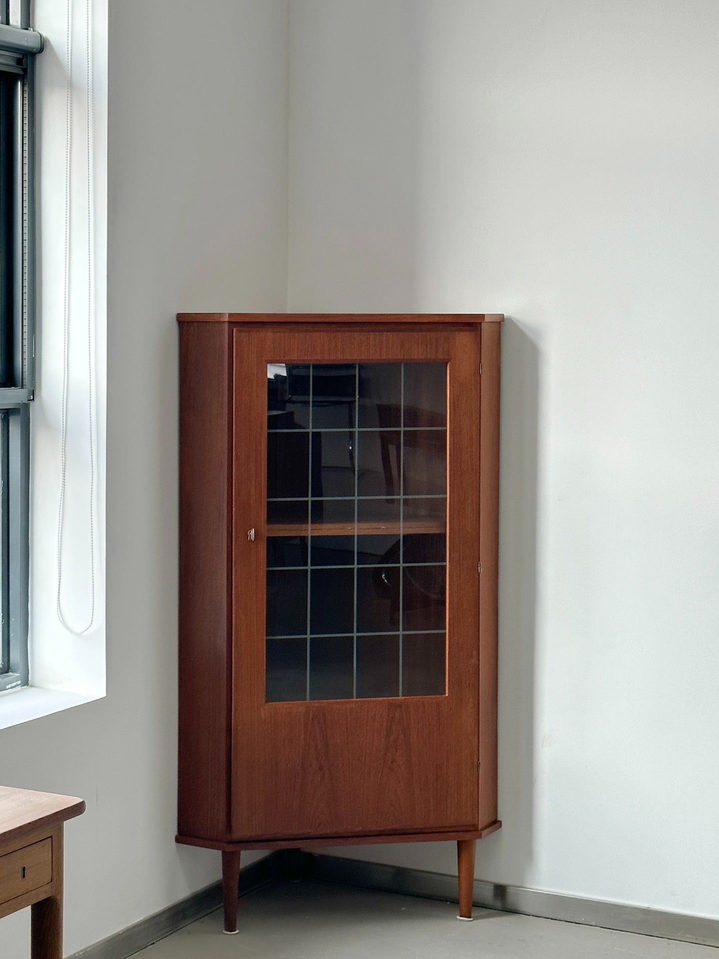 Danish Teak Corner Cabinet: DTC by Denmark
