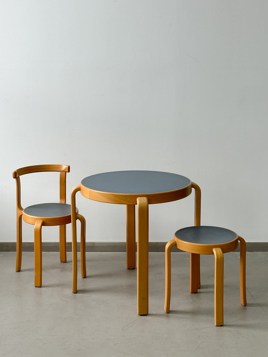 Danish Children's Table and Chair Set by Rud Thygesen and Johnny Sorensen