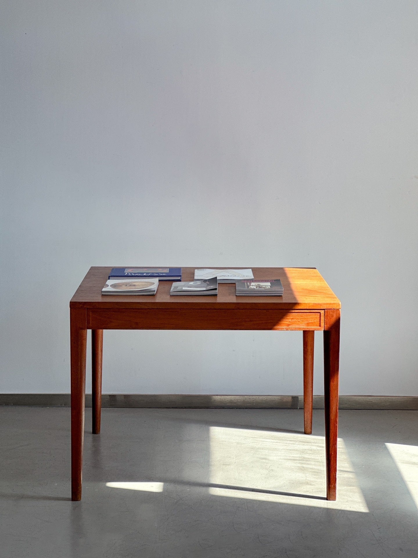 Danish Designer Square Teak Dining Table by Finn Juhl