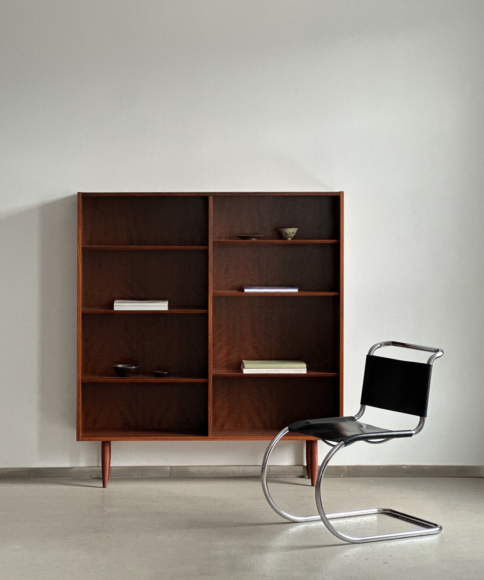 Danish Simple Rosewood Sideboard Bookcase Display by Designer