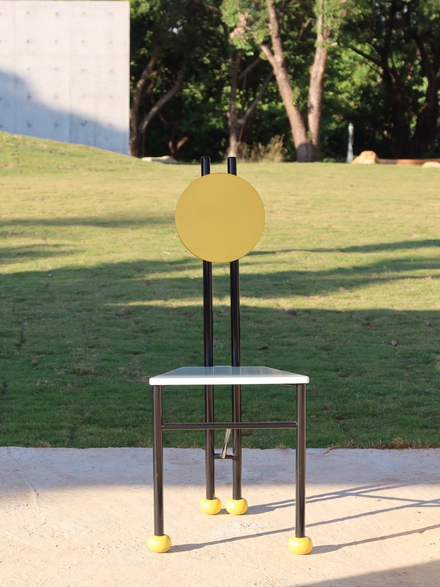 Memphis Inspired Colorful Adjustable Dining Chair by Memphis Designer