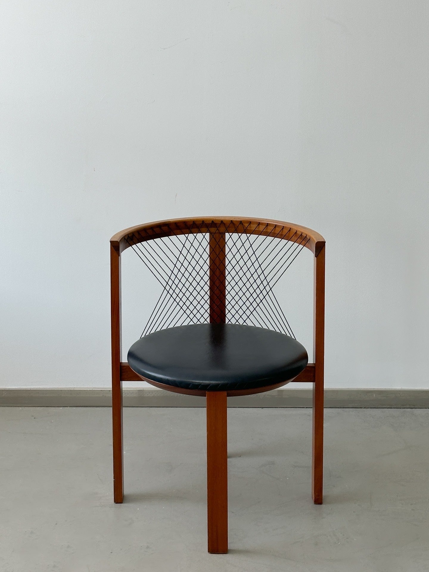 Danish Single Chair Dining Chair String Chair by Niels Jørgen Haugesen
