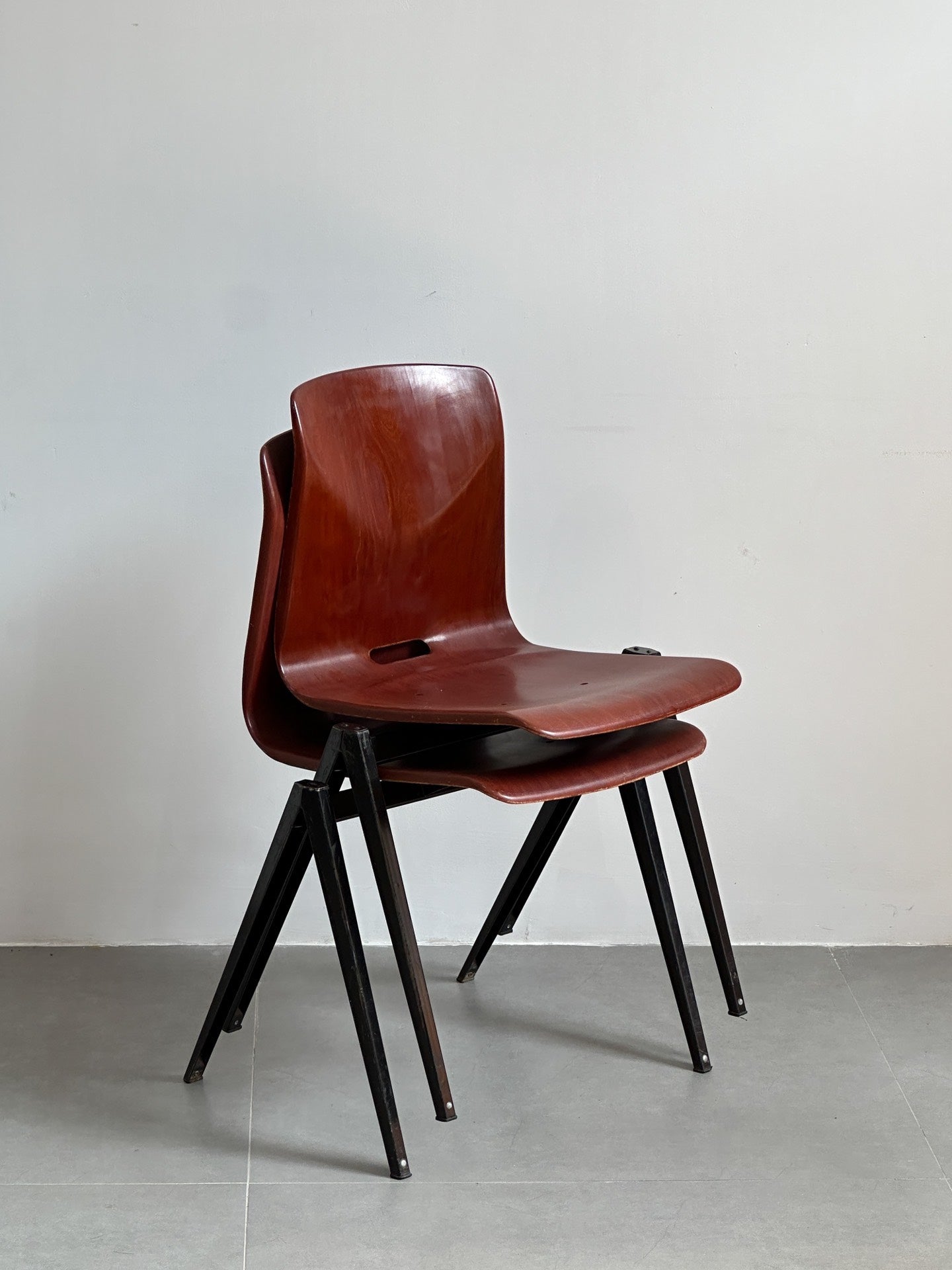 Vintage Dutch Classic Student Chair by Galvanitas S22