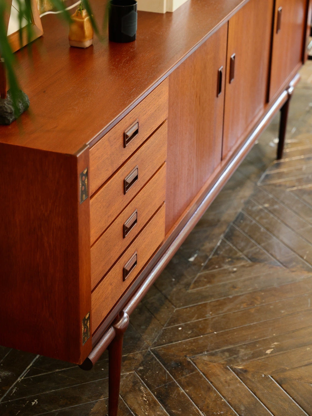 Elegant Teak Sideboard by Louis Van Teeffelen