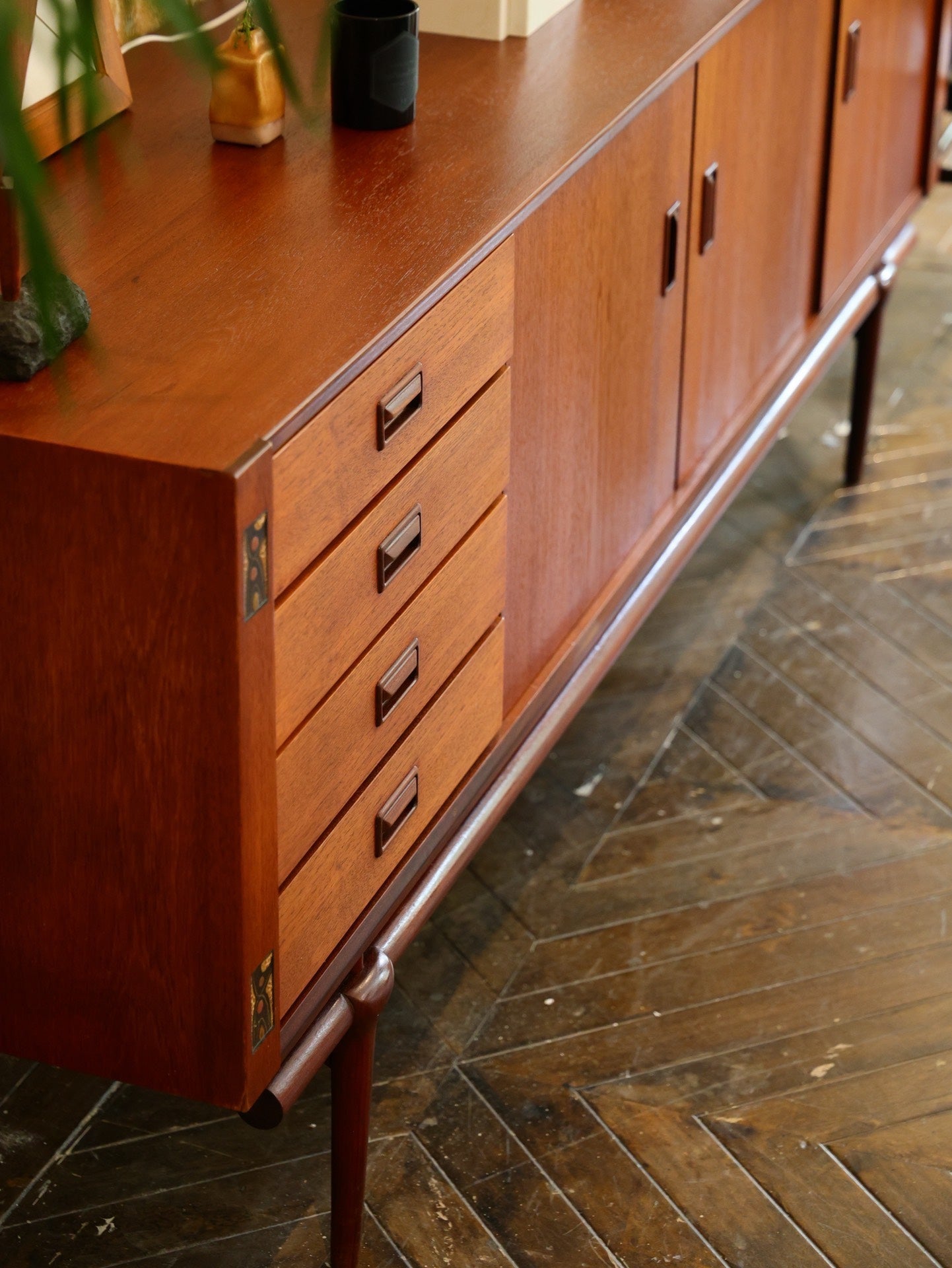 Elegant Teak Sideboard by Louis Van Teeffelen