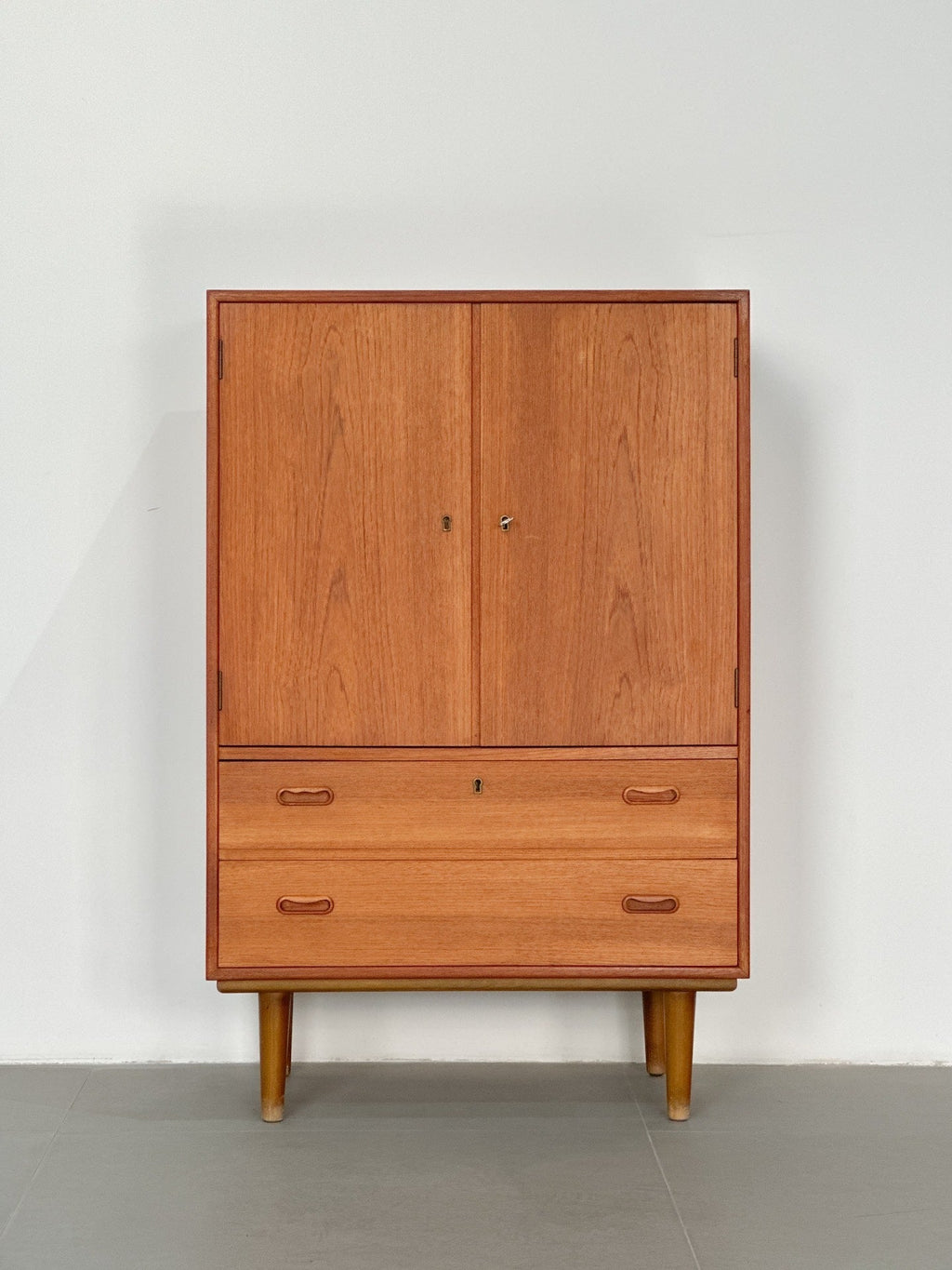 Danish-Made Double-Door Small Teak Sideboard: DDTSS by Unknown