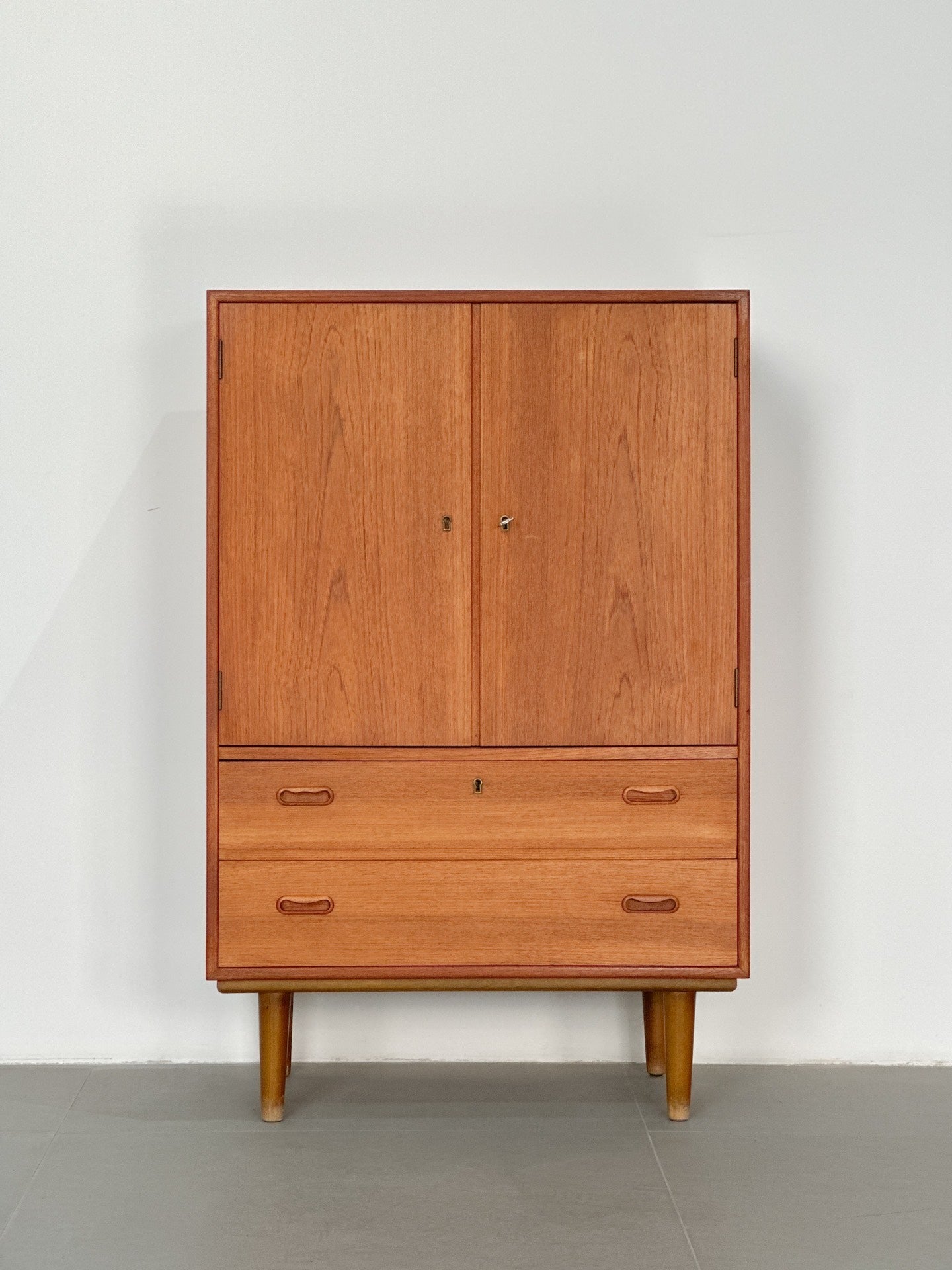 Danish-Made Double-Door Small Teak Sideboard: DDTSS by Unknown