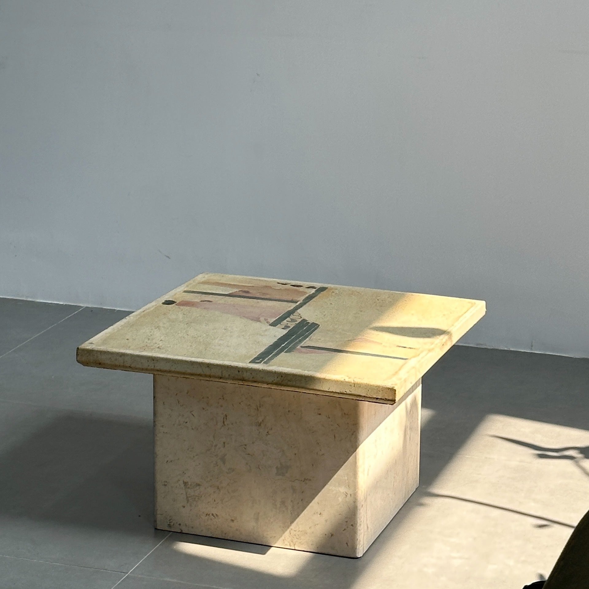 Classic Designer Marble Side Coffee Table by Poul Kingma