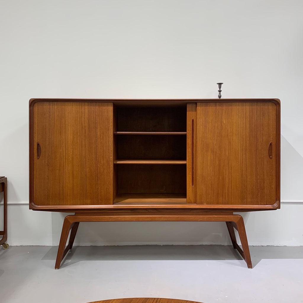 Teak Sideboard Display Cabinet by Clausen & Søn