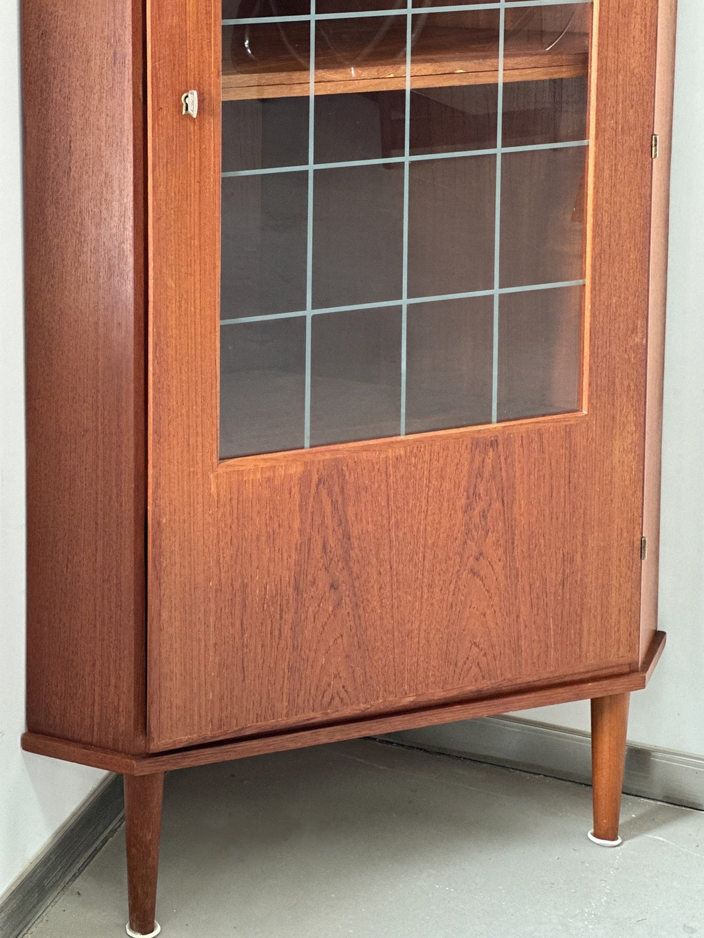 Danish Teak Corner Cabinet: DTC by Denmark