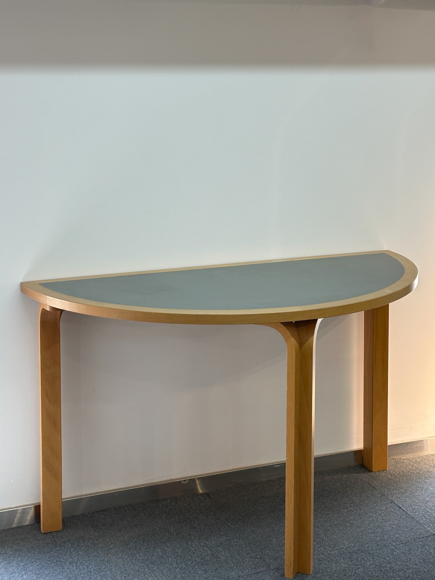 Danish Semi-Circular Desk Table: DSC by Rud Thygesen & Johnny Sørensen