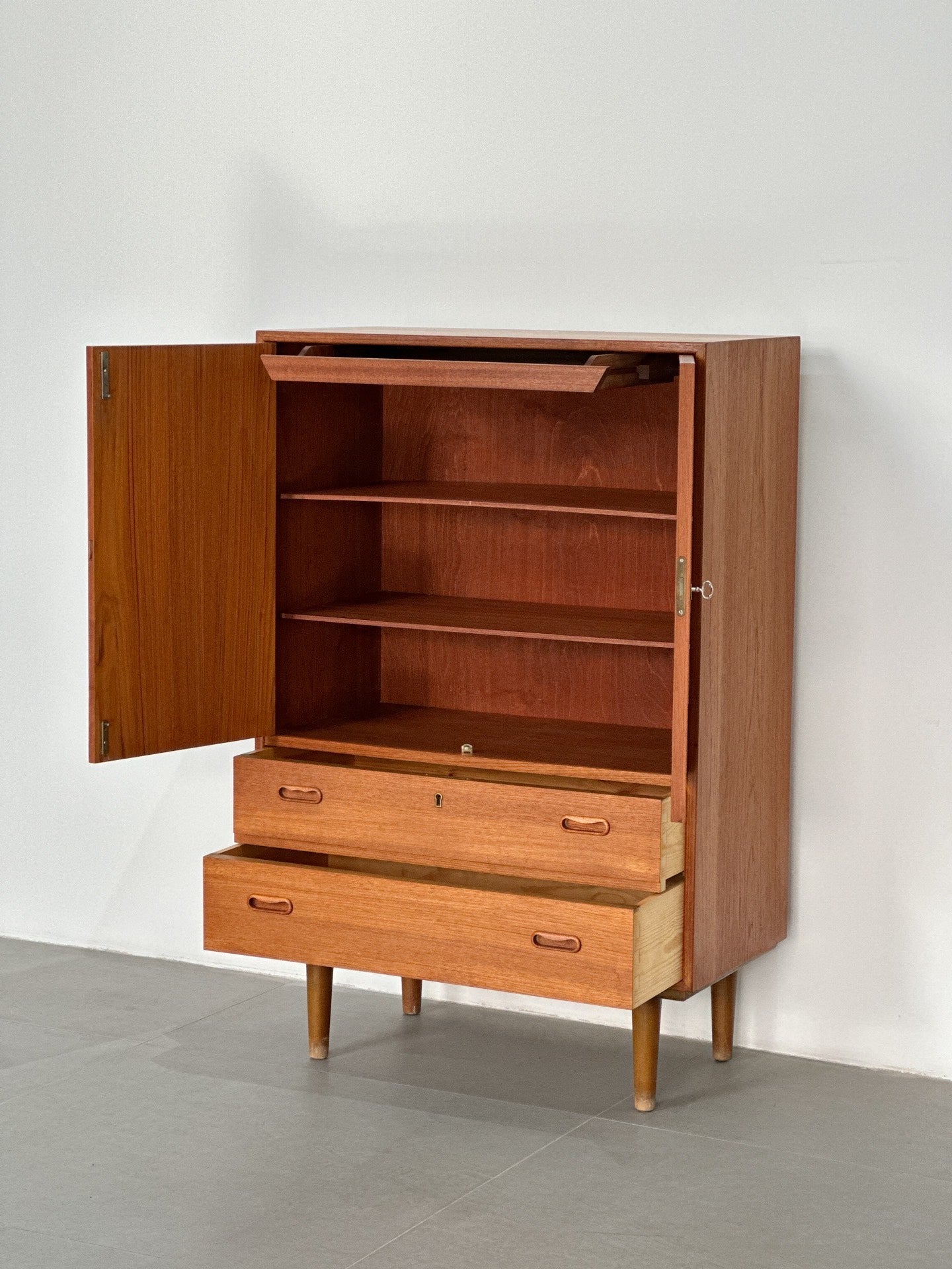 Danish-Made Double-Door Small Teak Sideboard: DDTSS by Unknown