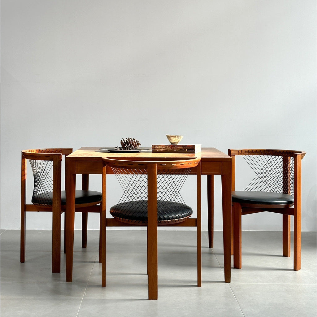 Danish Single Chair Dining Chair String Chair by Niels Jørgen Haugesen