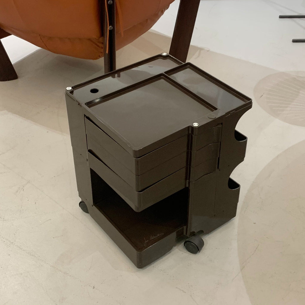 Italian Brown Boby Storage Trolley by Joe Colombo