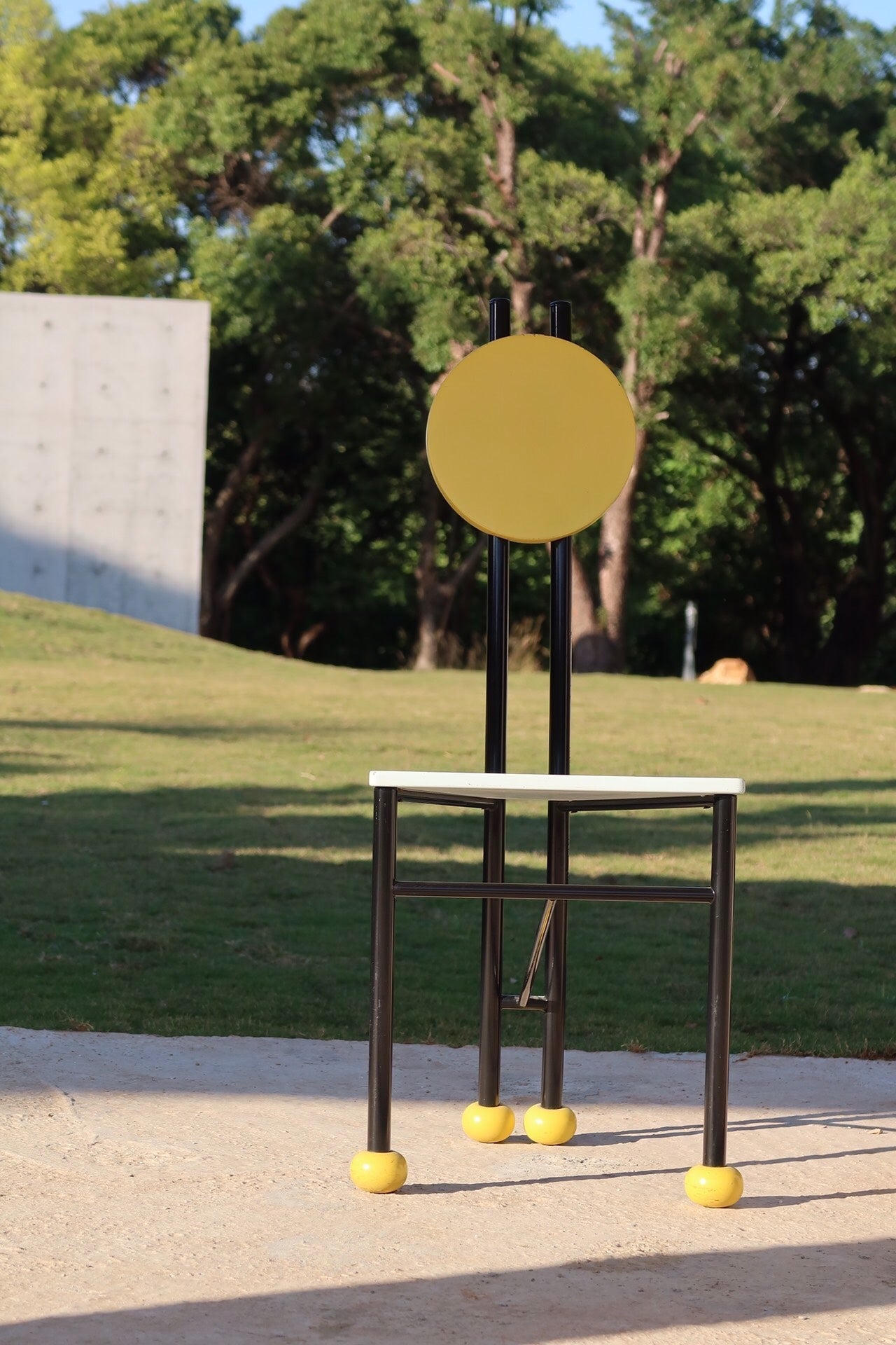 Memphis Inspired Colorful Adjustable Dining Chair by Memphis Designer