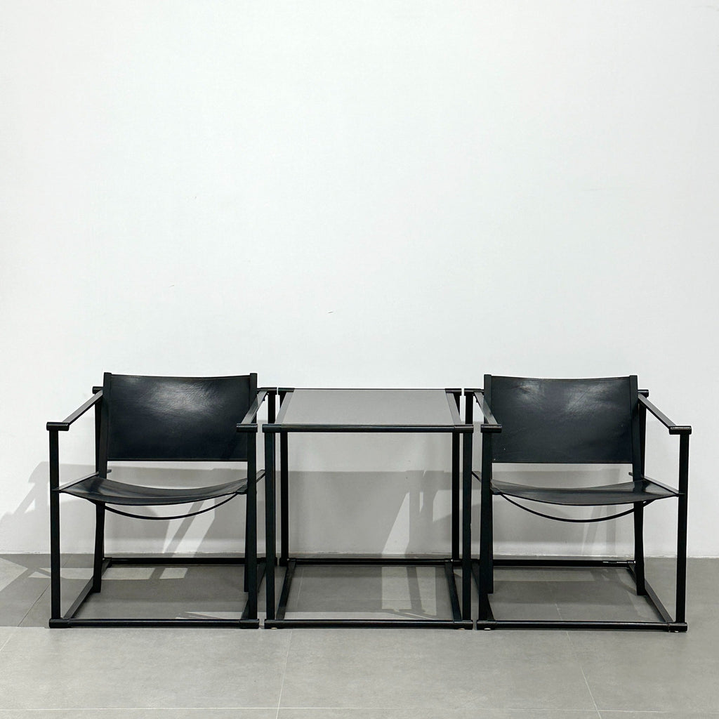 FM62 Leather Cubic Chairs by Radboud van Beekum