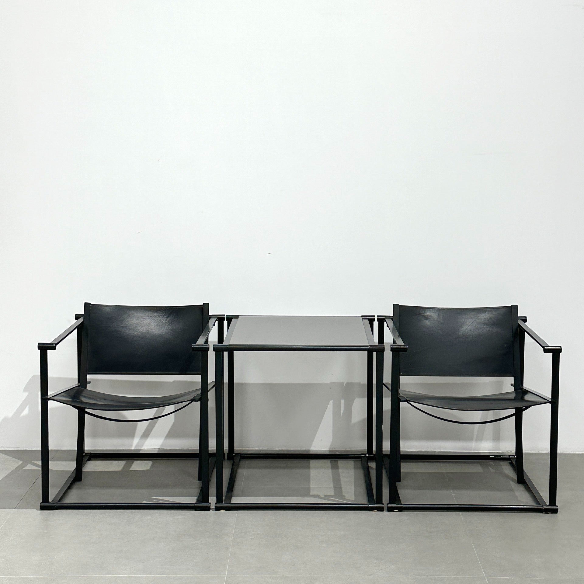 FM62 Leather Cubic Chairs by Radboud van Beekum