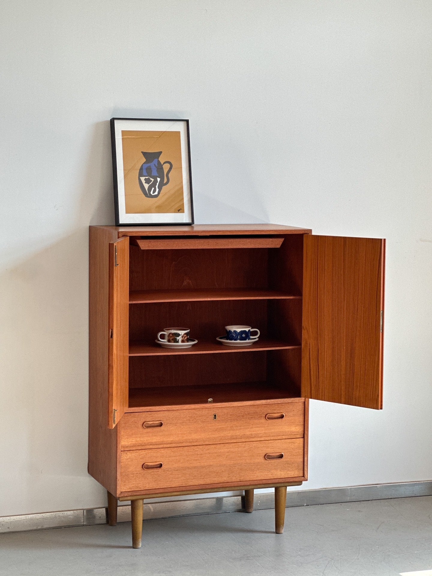 Danish-Made Double-Door Small Teak Sideboard: DDTSS by Unknown