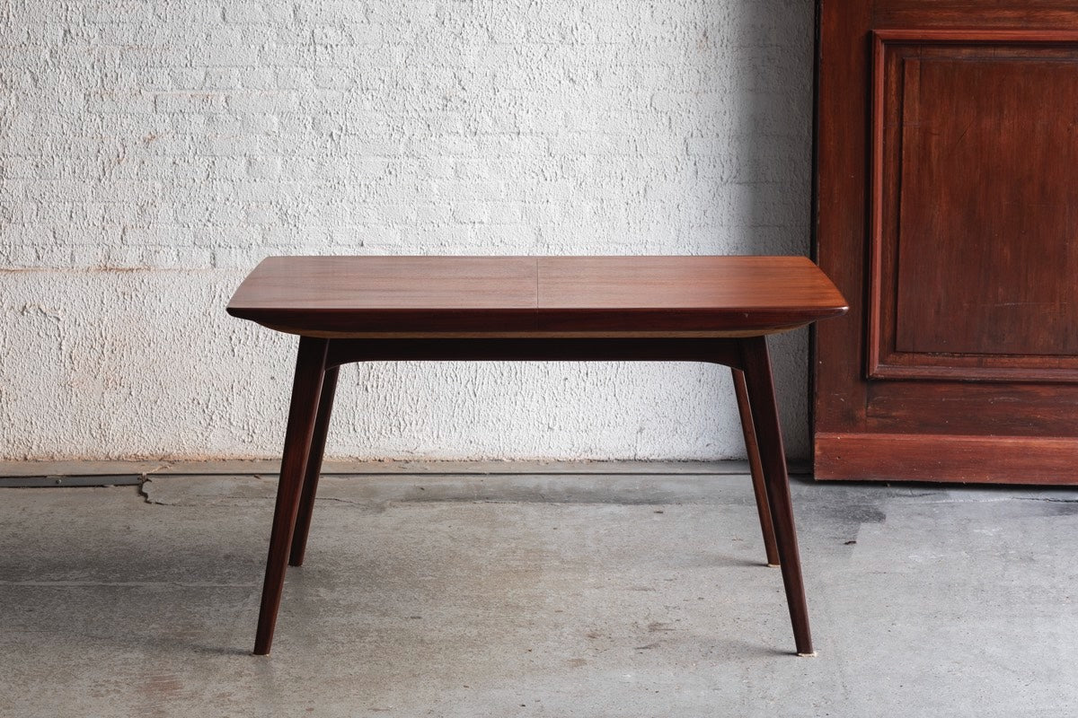 Designer Rosewood Extendable Dining Table by Louis Van Teeffelen