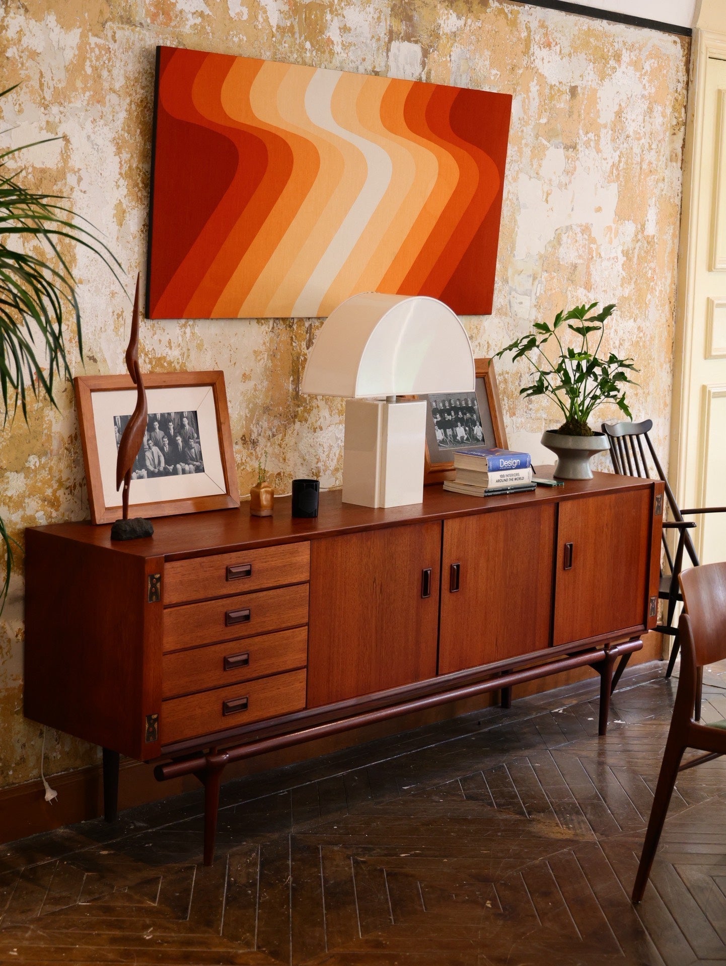 Elegant Teak Sideboard by Louis Van Teeffelen