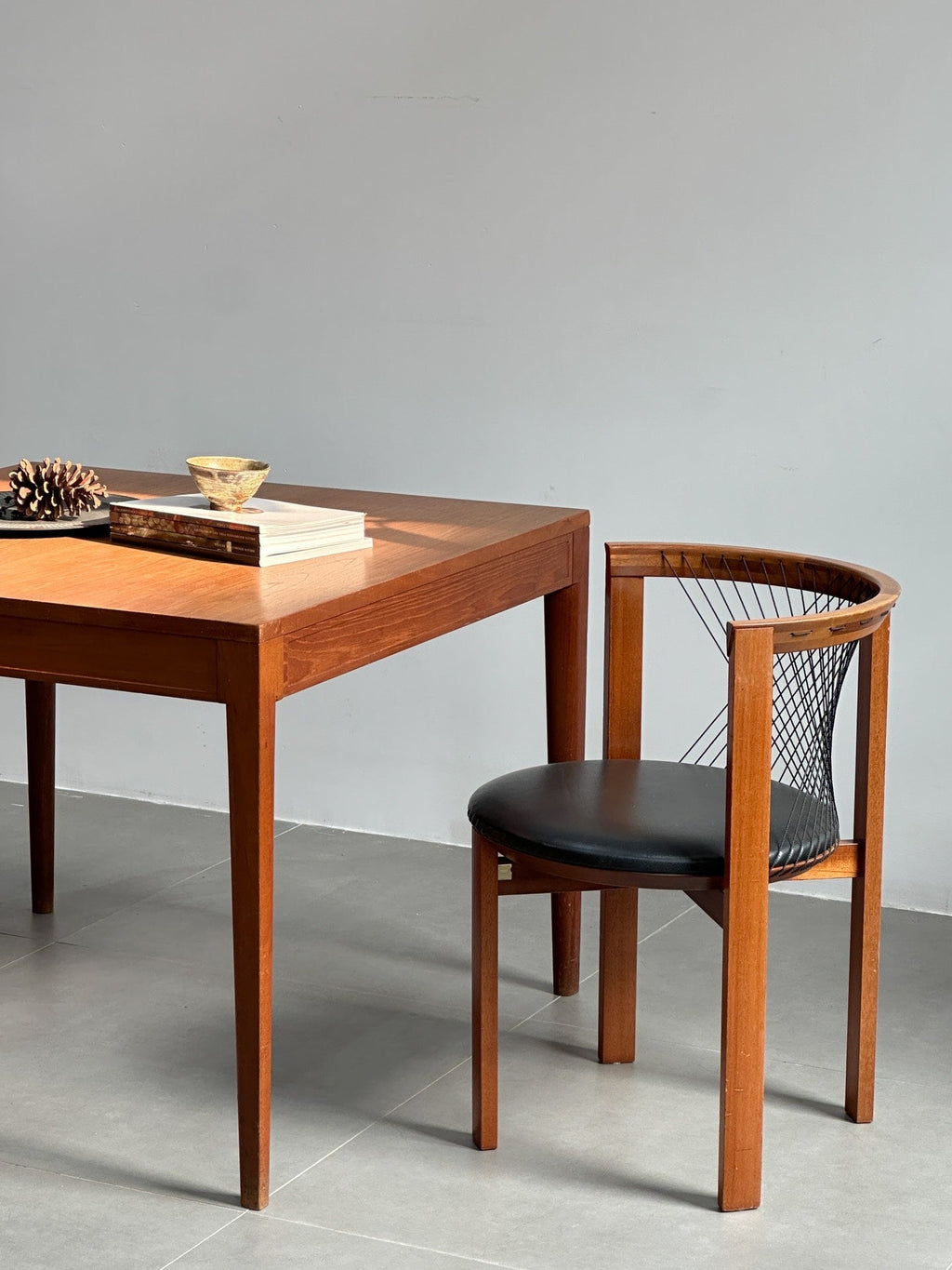 Danish Single Chair Dining Chair String Chair by Niels Jørgen Haugesen
