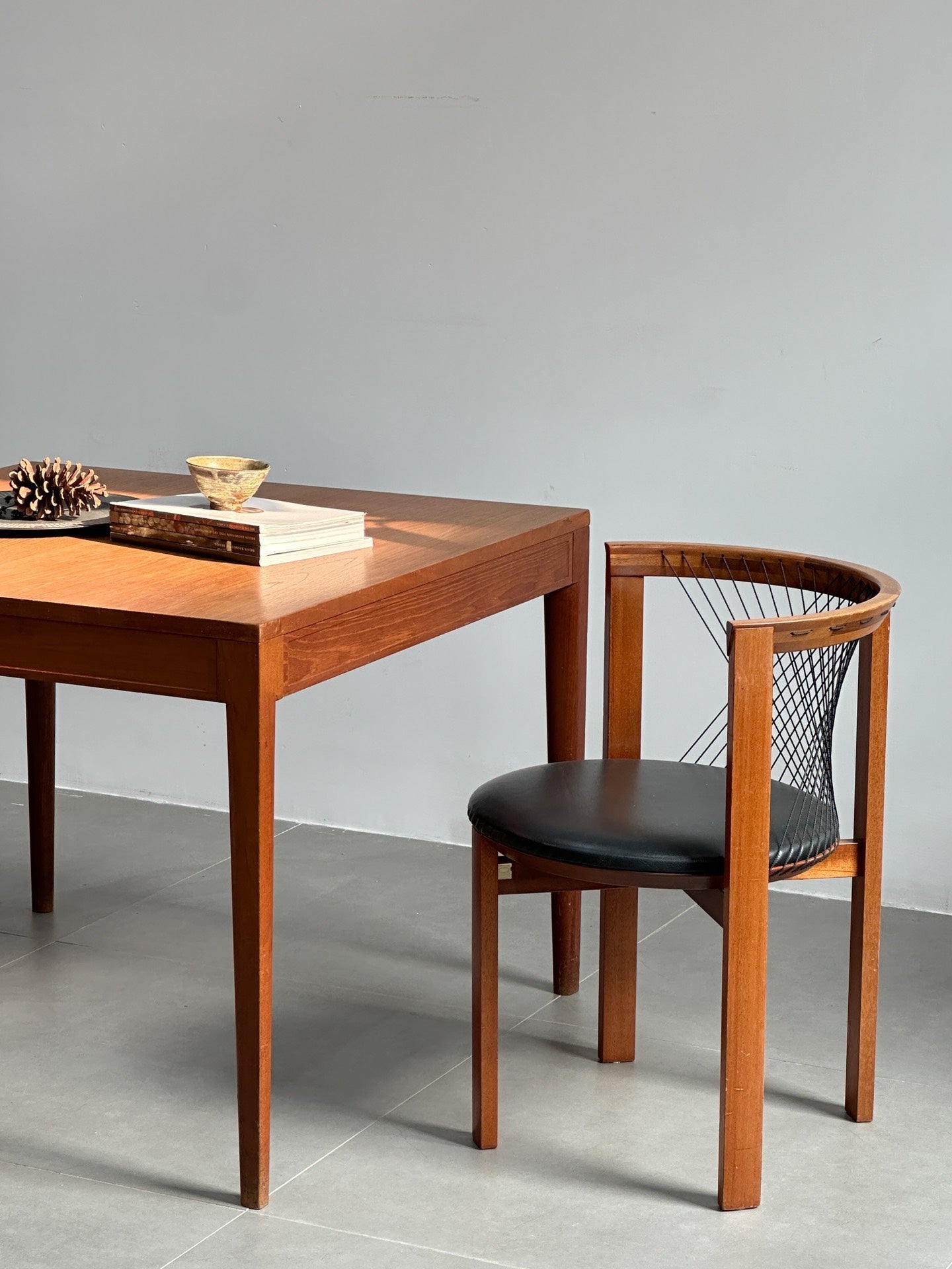 Danish Single Chair Dining Chair String Chair by Niels Jørgen Haugesen
