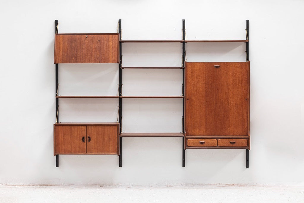 Dutch-Made Bookcase Wall Shelf System by Lous Van Teeffelen