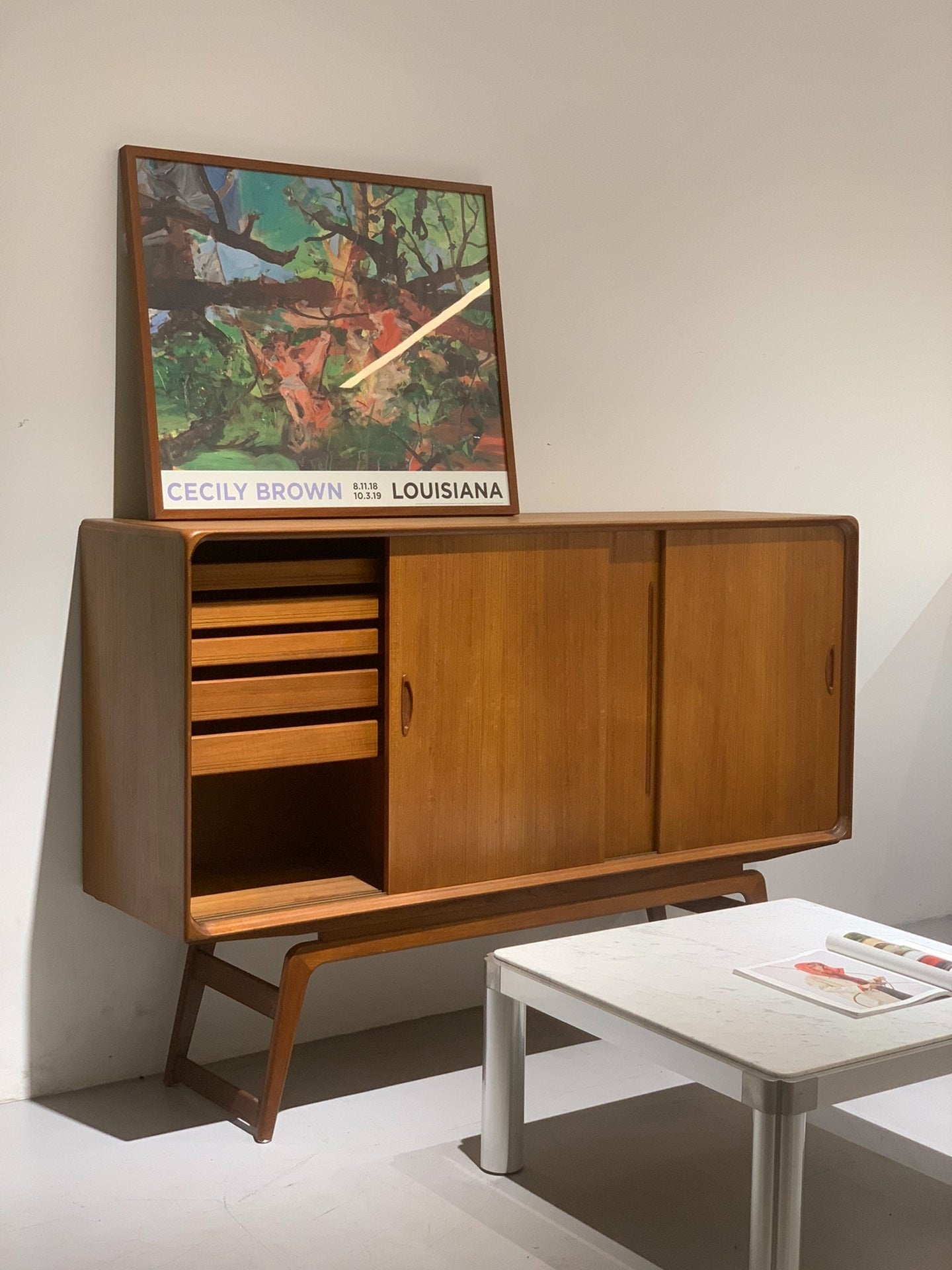 Teak Sideboard Display Cabinet by Clausen & Søn
