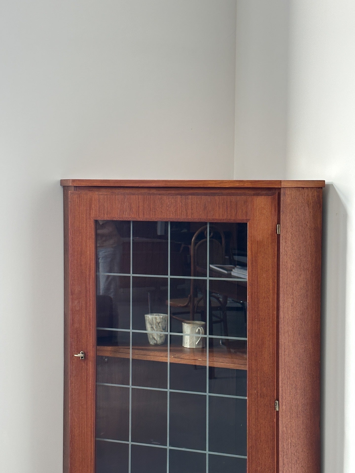 Danish Teak Corner Cabinet: DTC by Denmark