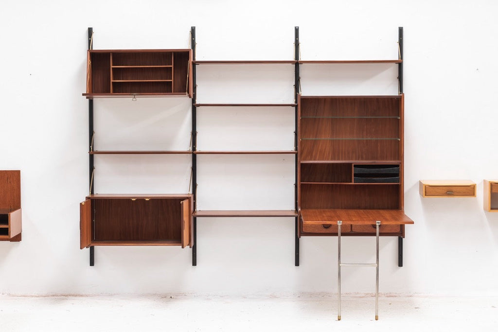 Dutch-Made Bookcase Wall Shelf System by Lous Van Teeffelen