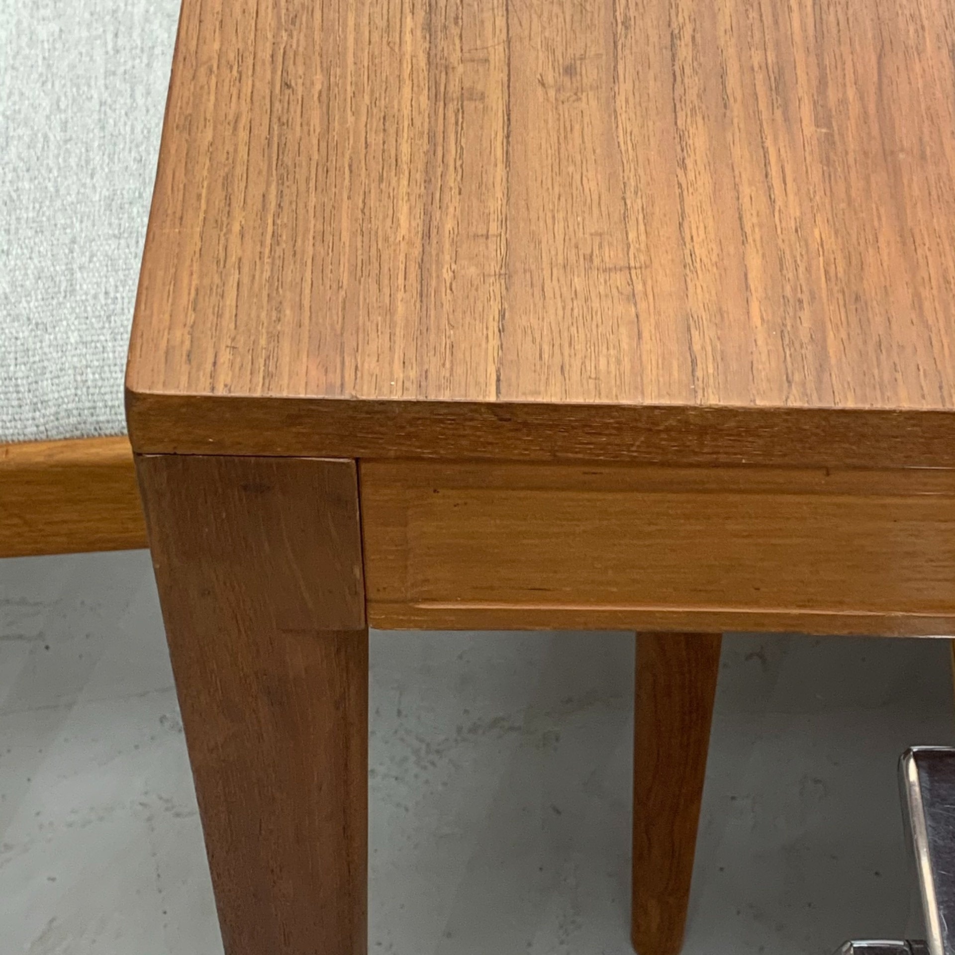 Danish Designer Square Teak Dining Table by Finn Juhl