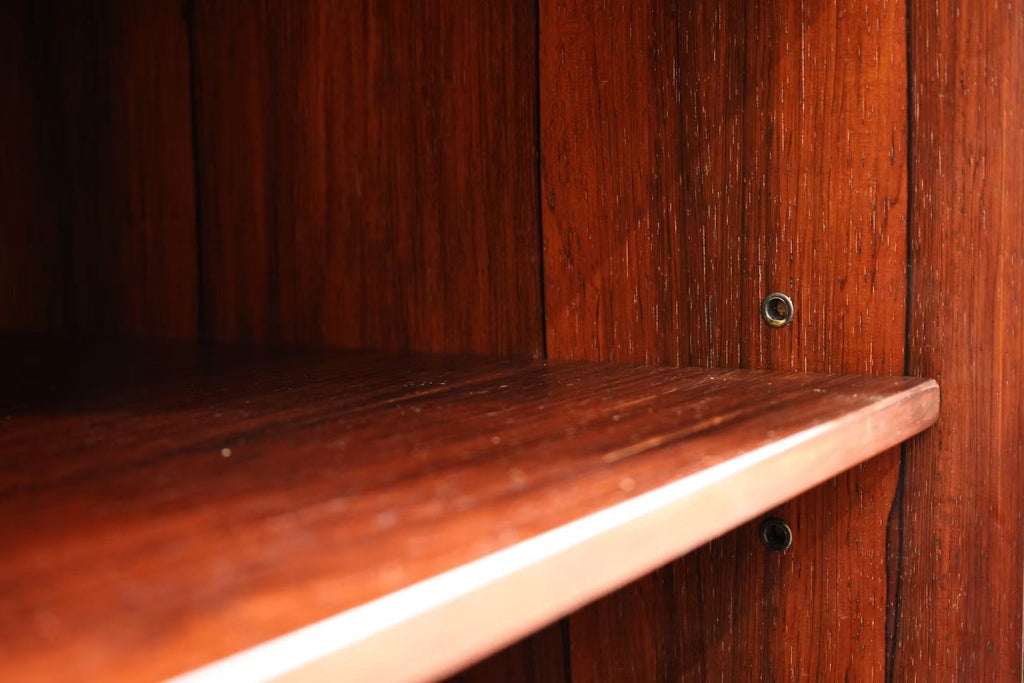 Designer Sideboard with Rosewood Roller Shutter Door by Gianfranco Frattini