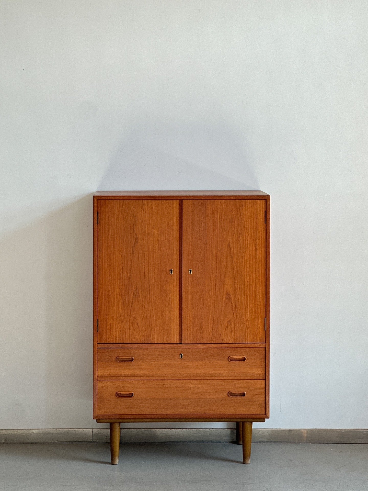 Danish-Made Double-Door Small Teak Sideboard: DDTSS by Unknown