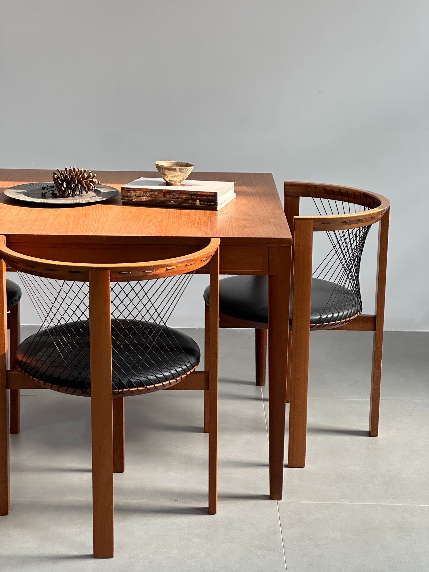 Danish Single Chair Dining Chair String Chair by Niels Jørgen Haugesen