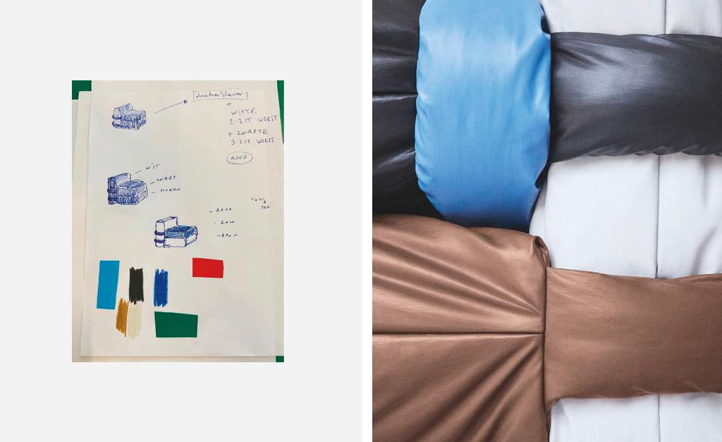 Pillow Sofa by KASSL Editions and Muller Van Severen