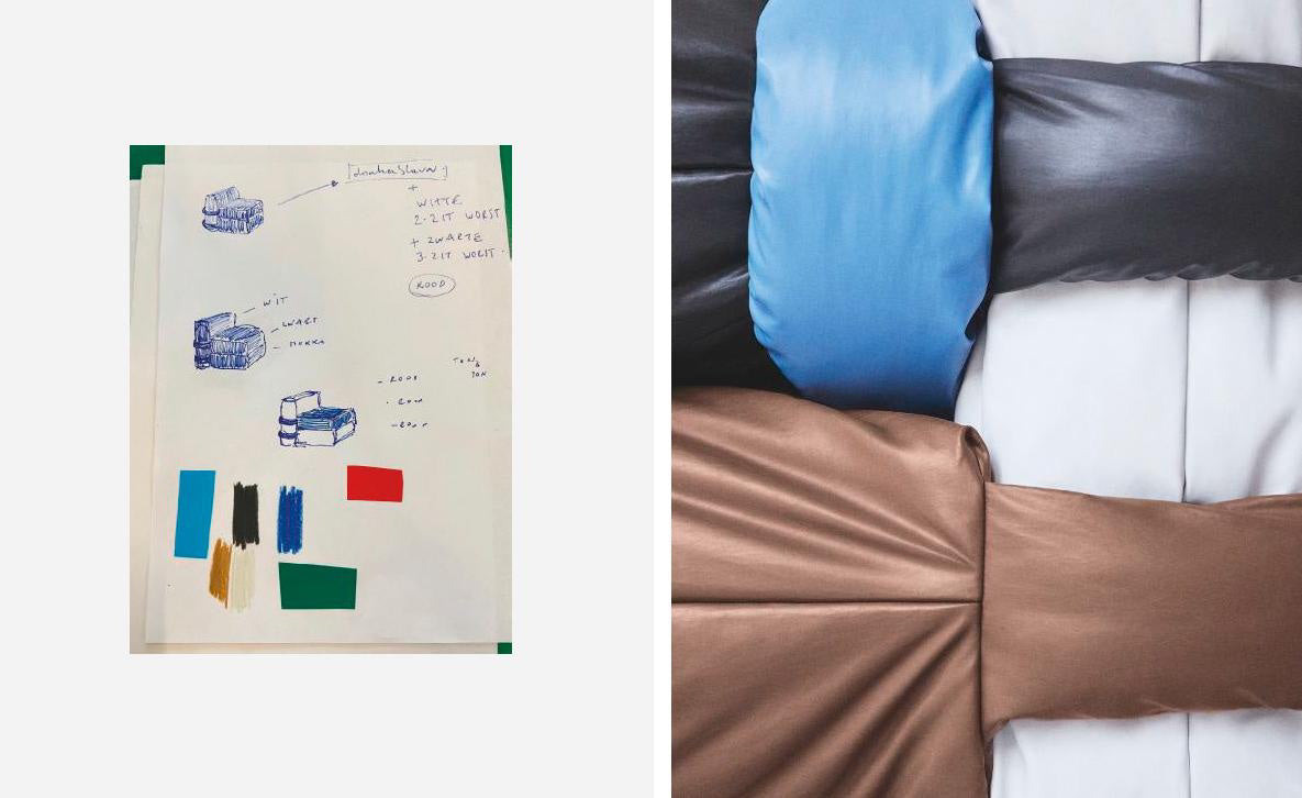 Pillow Sofa by KASSL Editions and Muller Van Severen