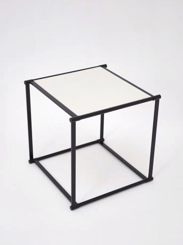 Pastoe FM61 Black and White Table and Chair Set by Radboud Van Beekum