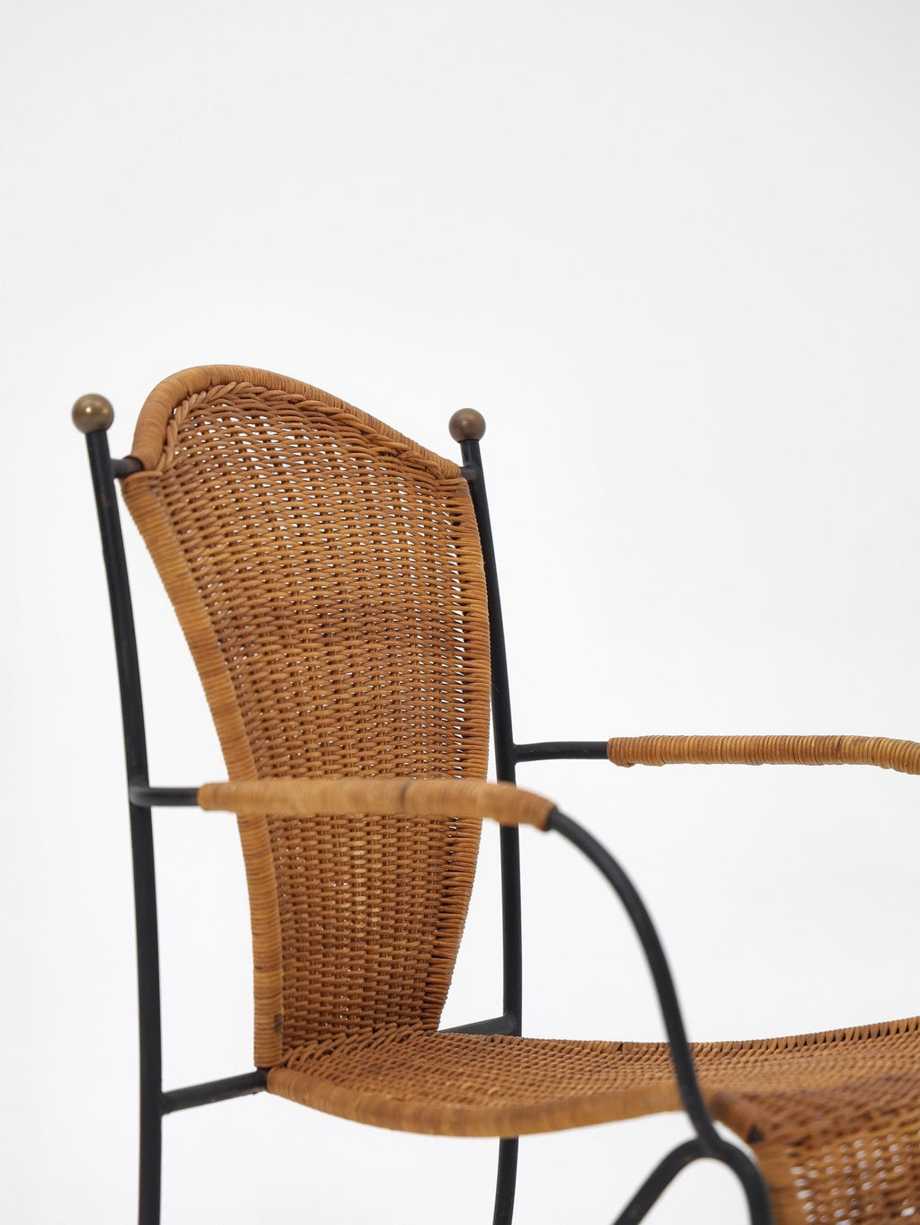 Stylish Ficks Reed Rattan Chair by Pipsan Saarinen Swanson