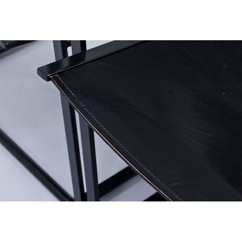 FM62 Leather Cubic Chairs by Radboud van Beekum
