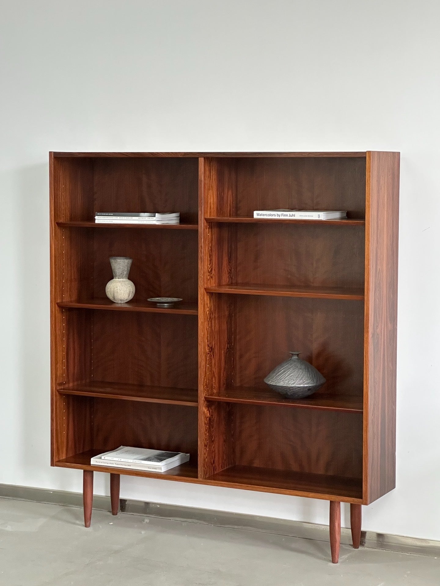 Danish Simple Rosewood Sideboard Bookcase Display by Designer