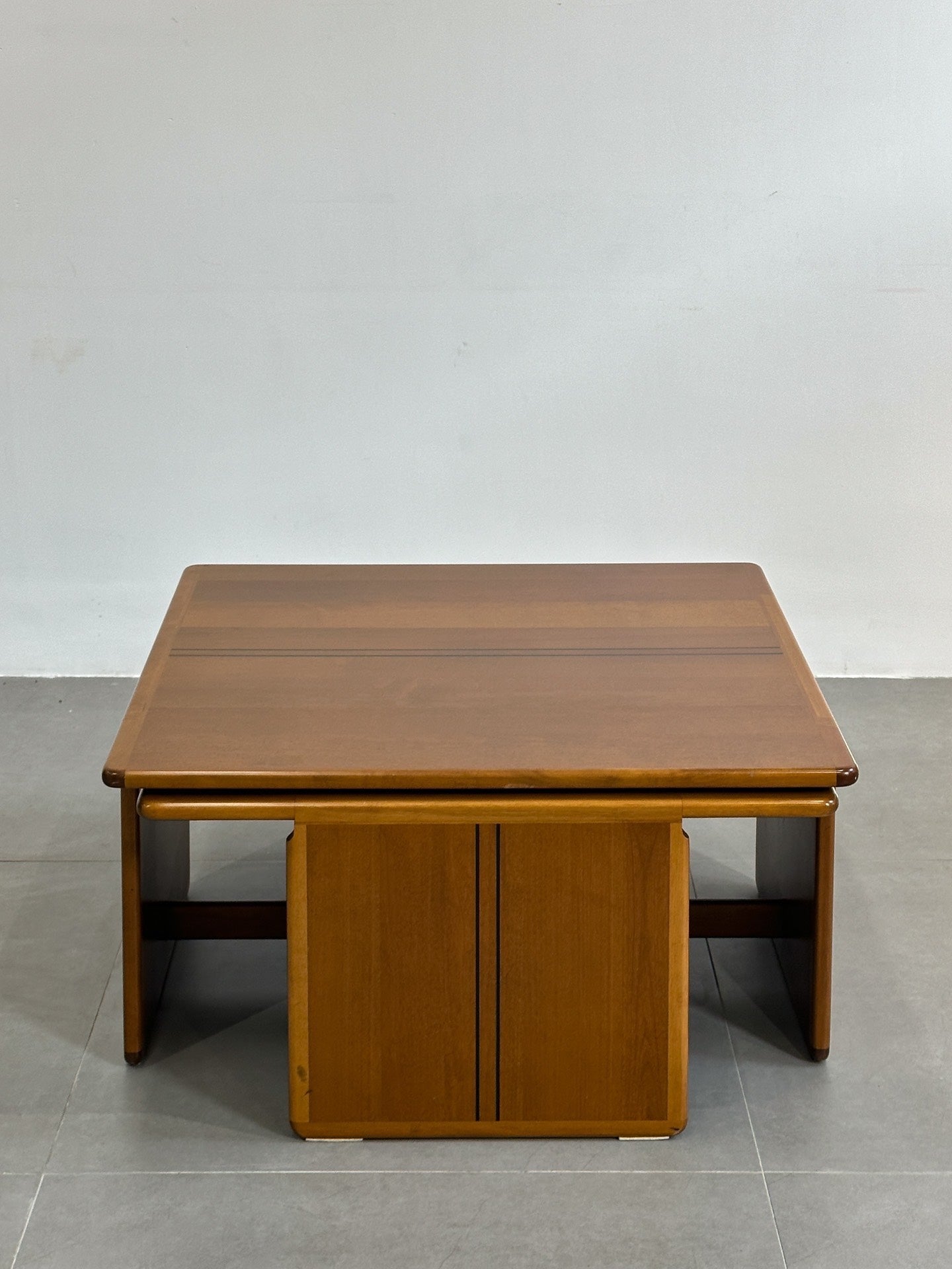 Tobia Scarpa And Afra Scarpa Coffee Table With Side Tables by Maxalto