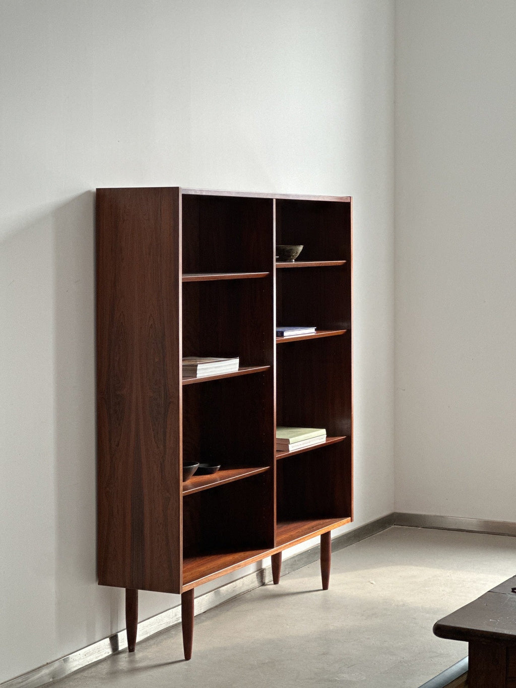 Danish Simple Rosewood Sideboard Bookcase Display by Designer