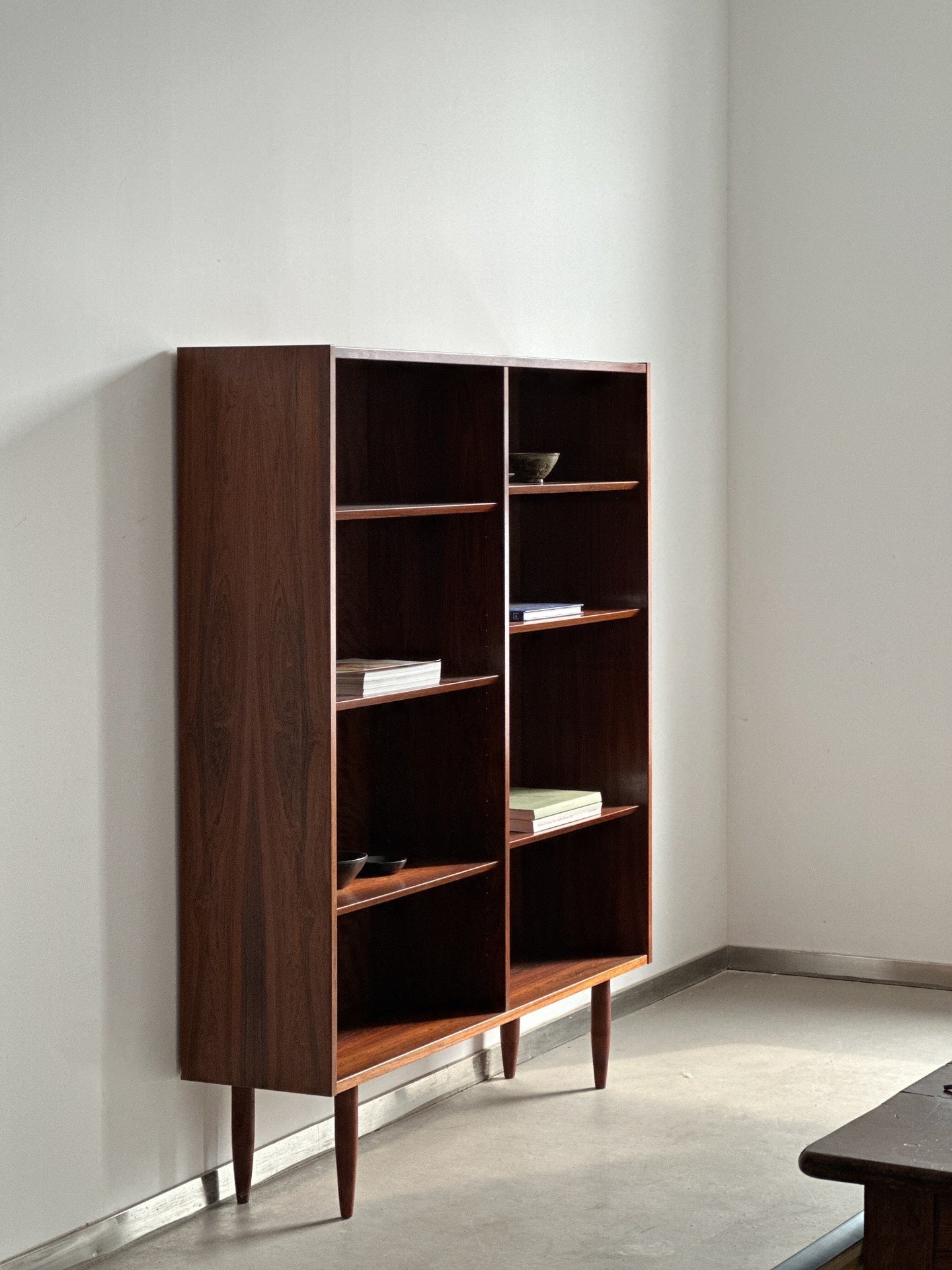 Danish Simple Rosewood Sideboard Bookcase Display by Designer