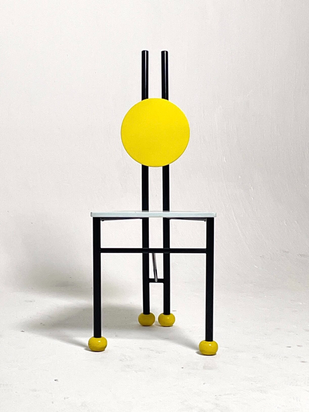 Memphis Inspired Colorful Adjustable Dining Chair by Memphis Designer