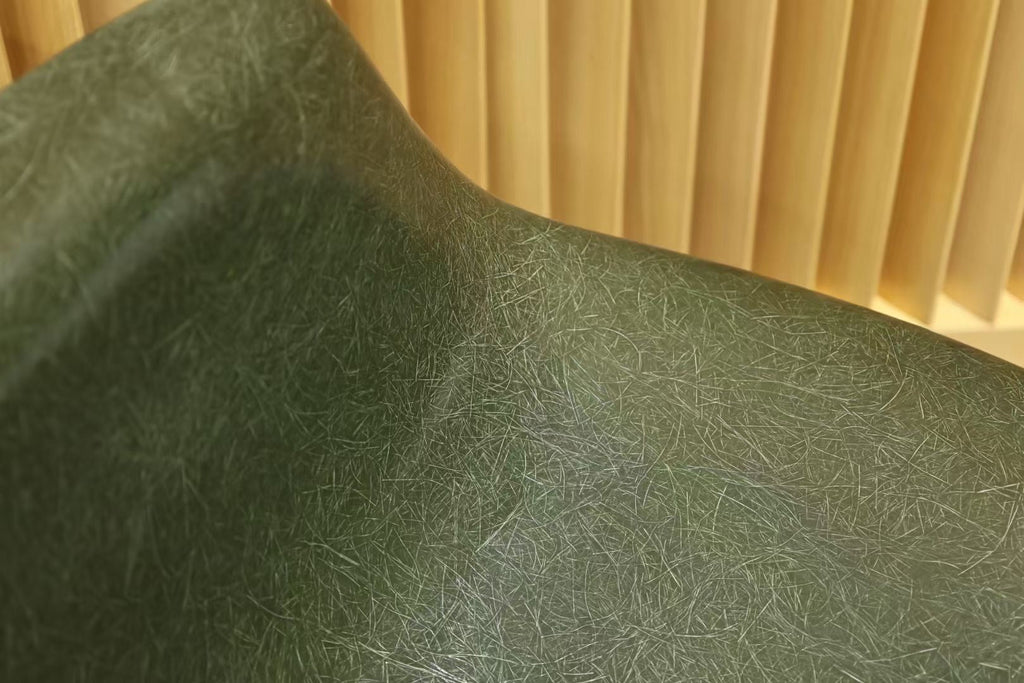 Green Eames DAR Eiffel Chair by Charles and Ray Eames