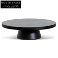 CCF6604-CN 1.1m Round Coffee Table - Black Oak