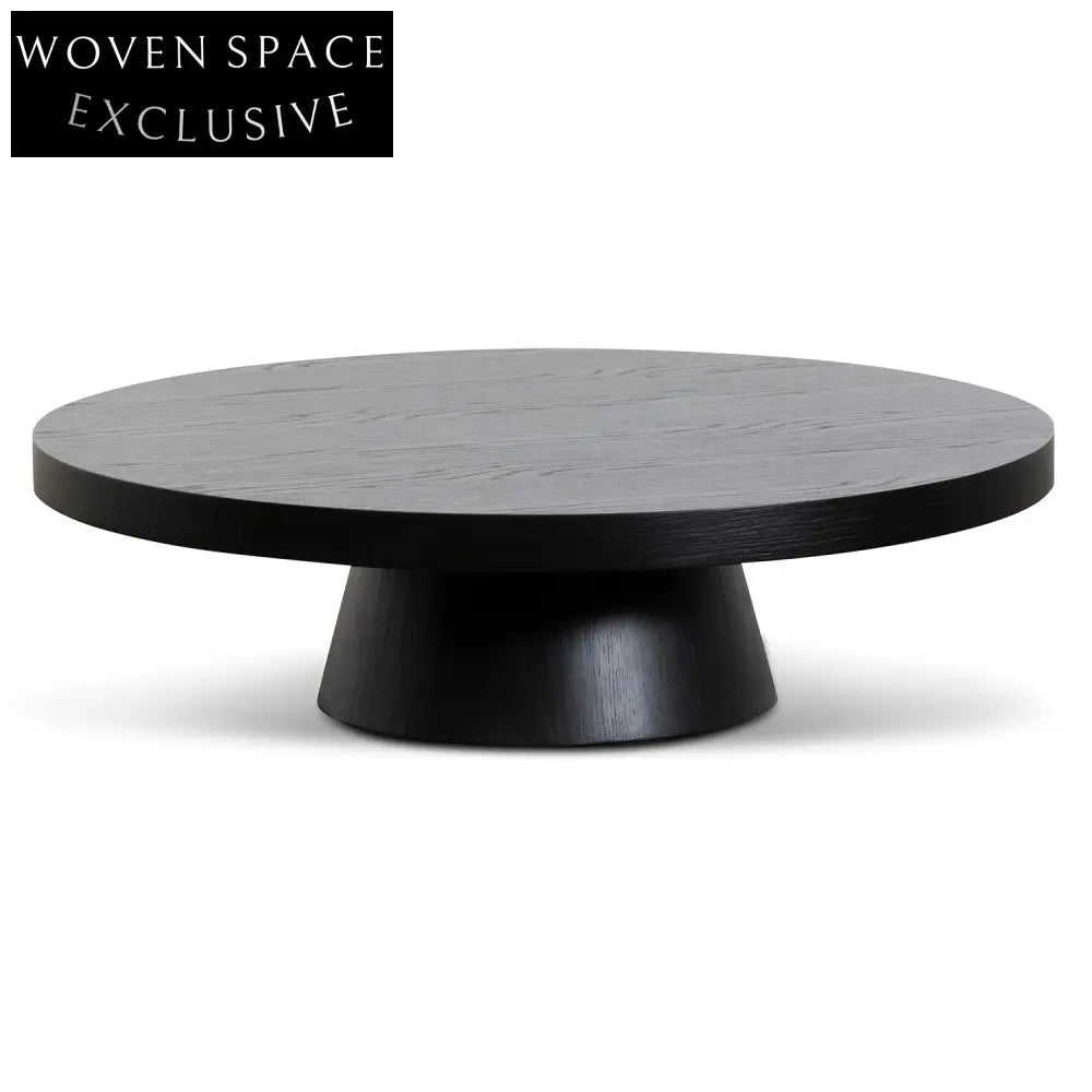 CCF6604-CN 1.1m Round Coffee Table - Black Oak