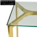 1.2m Glass Console Table - Gold Base Console Table