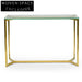 1.2m Glass Console Table - Gold Base Console Table